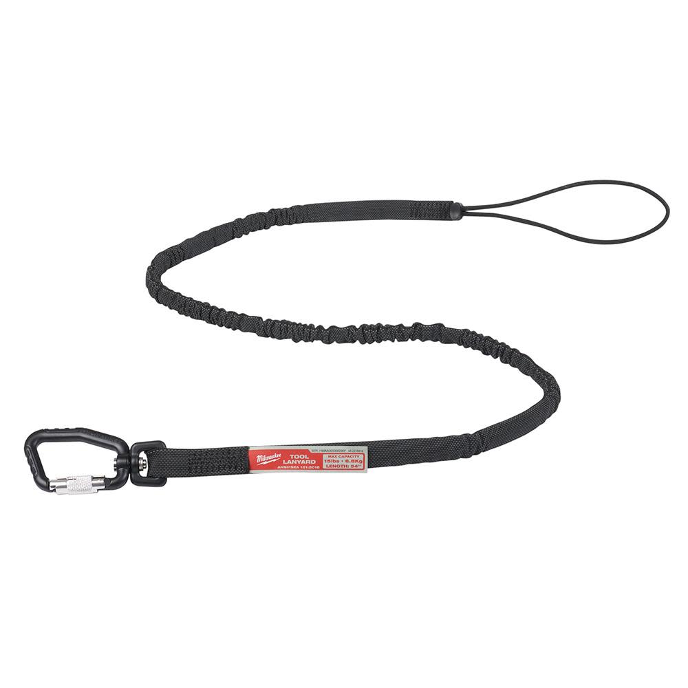 Milwaukee 15 Lbs. 54 in. Extended Reach Locking Tool Lanyard - Flockneti