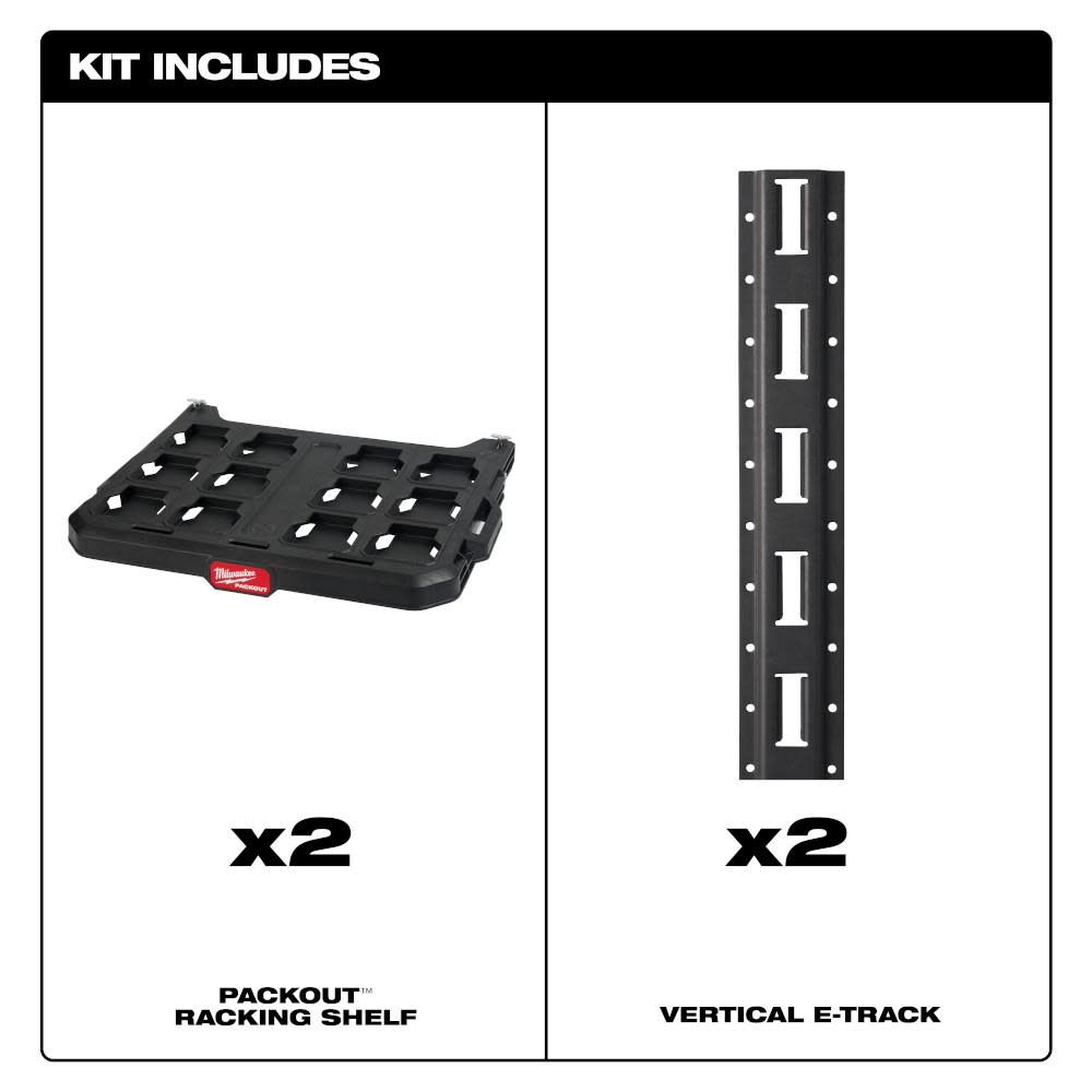 Milwaukee PACKOUT Racking Kit - Flockneti
