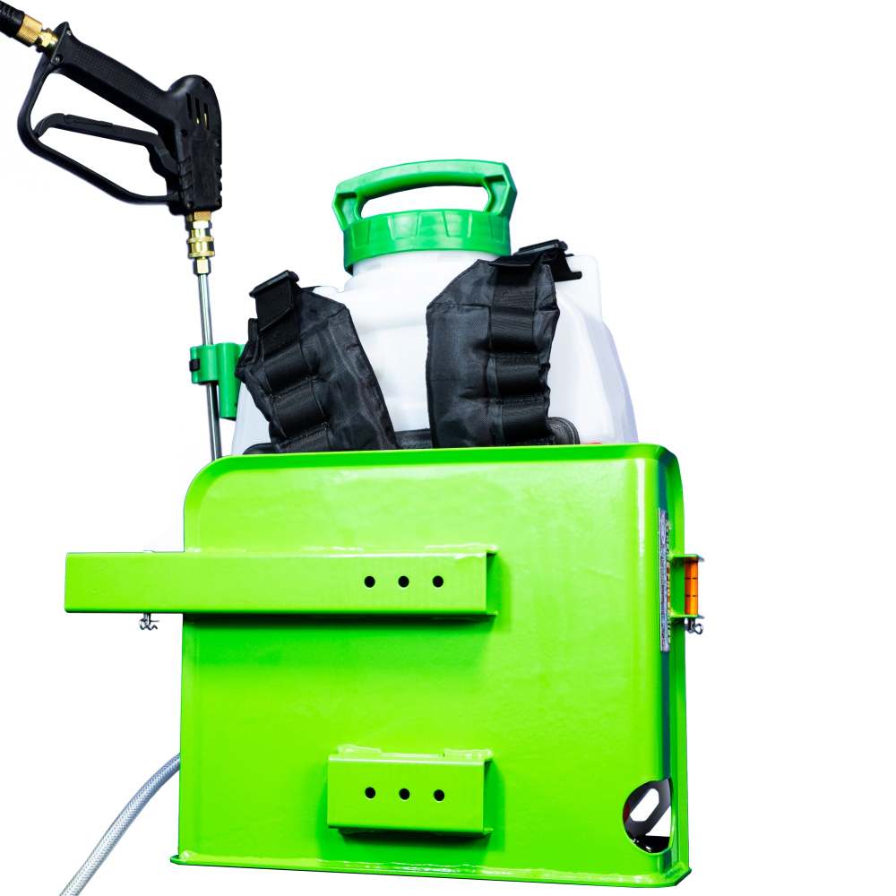 Green Touch Sprayer Rack For Open/Enclosed Trailer - Flockneti