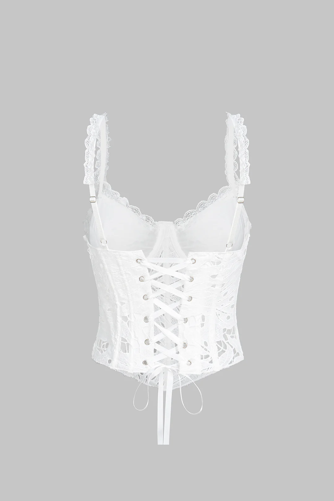 Lace Hollw Out Cami Top - Flockneti