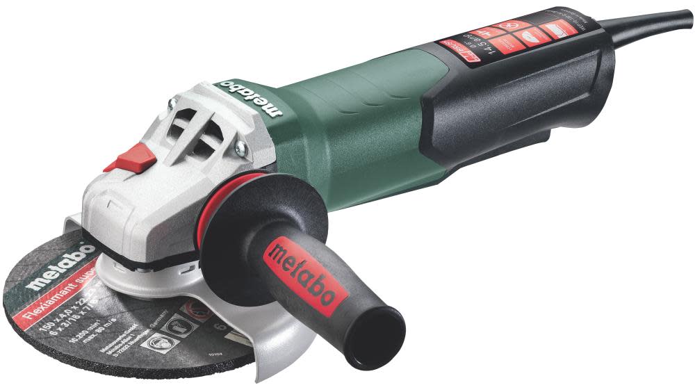 Metabo 6″ Angle Grinder 9600 RPM 14.5 Amp with Non Locking Paddle - Flockneti