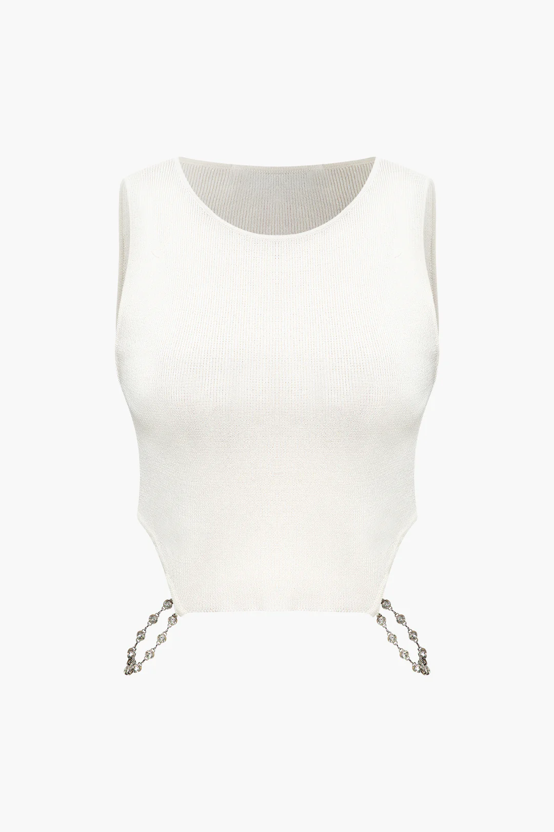 Knit Chain Decor Tank Top - Flockneti