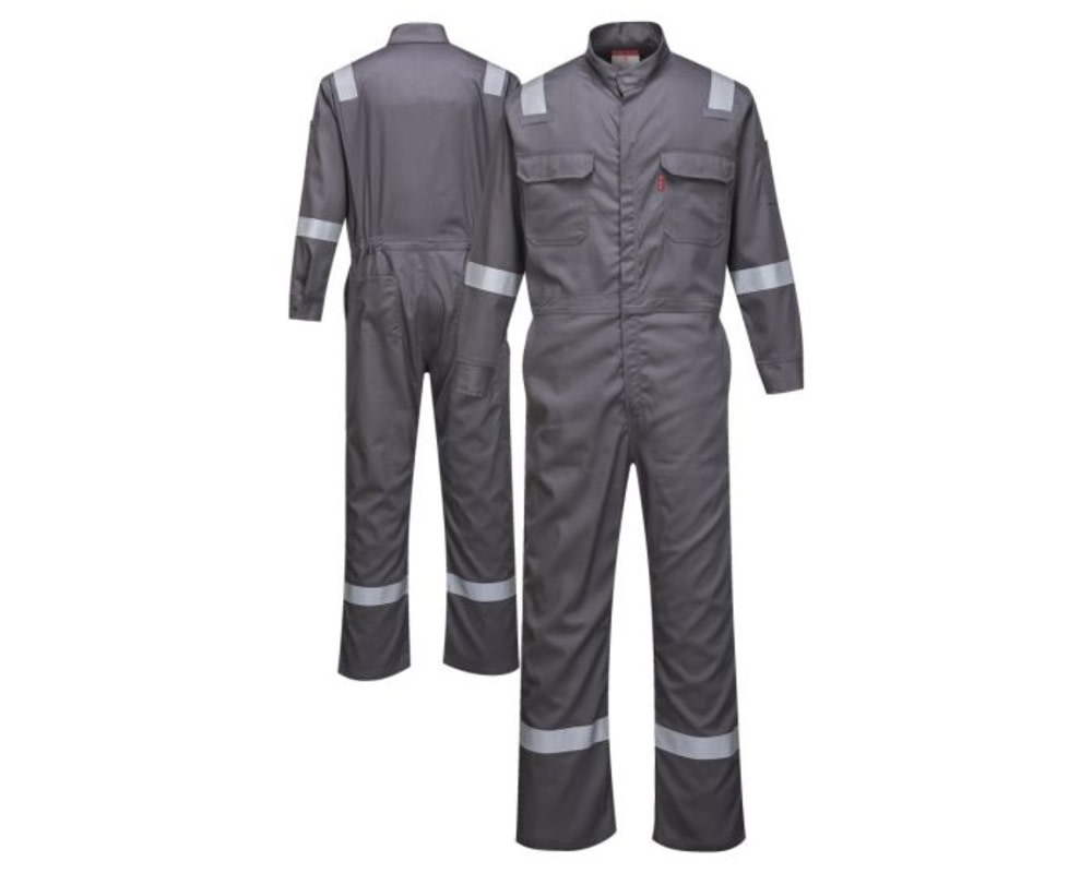 Portwest Bizflame 88/12 Iona Fire Resistant Coverall Grey – XXL - Flockneti
