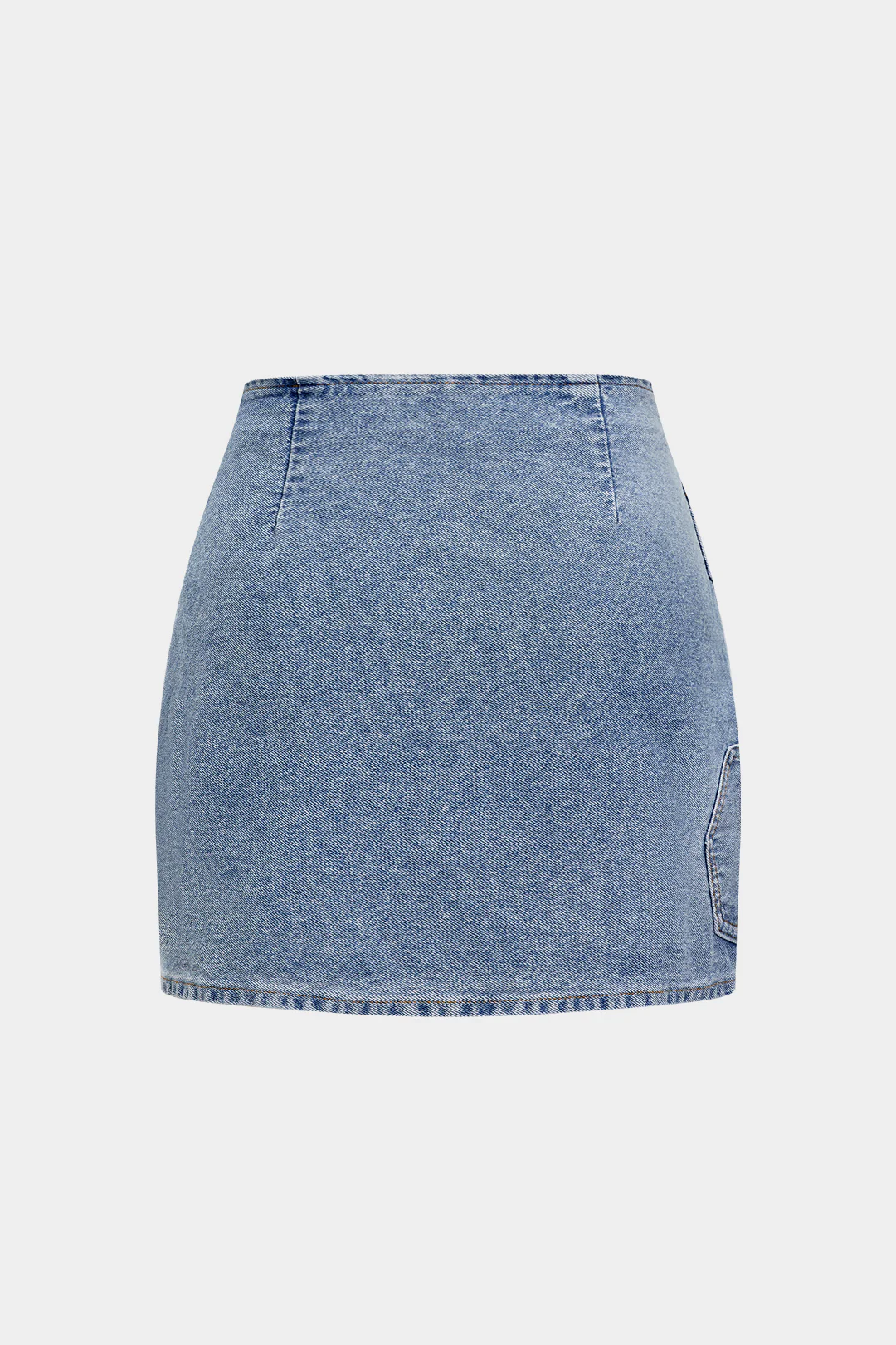 Denim Asymmetrical Design Skirt - Flockneti