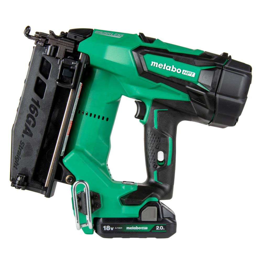 Metabo HPT 18V MultiVolt Straight Finish Nailer 16 Gauge 2Ah Kit - Flockneti