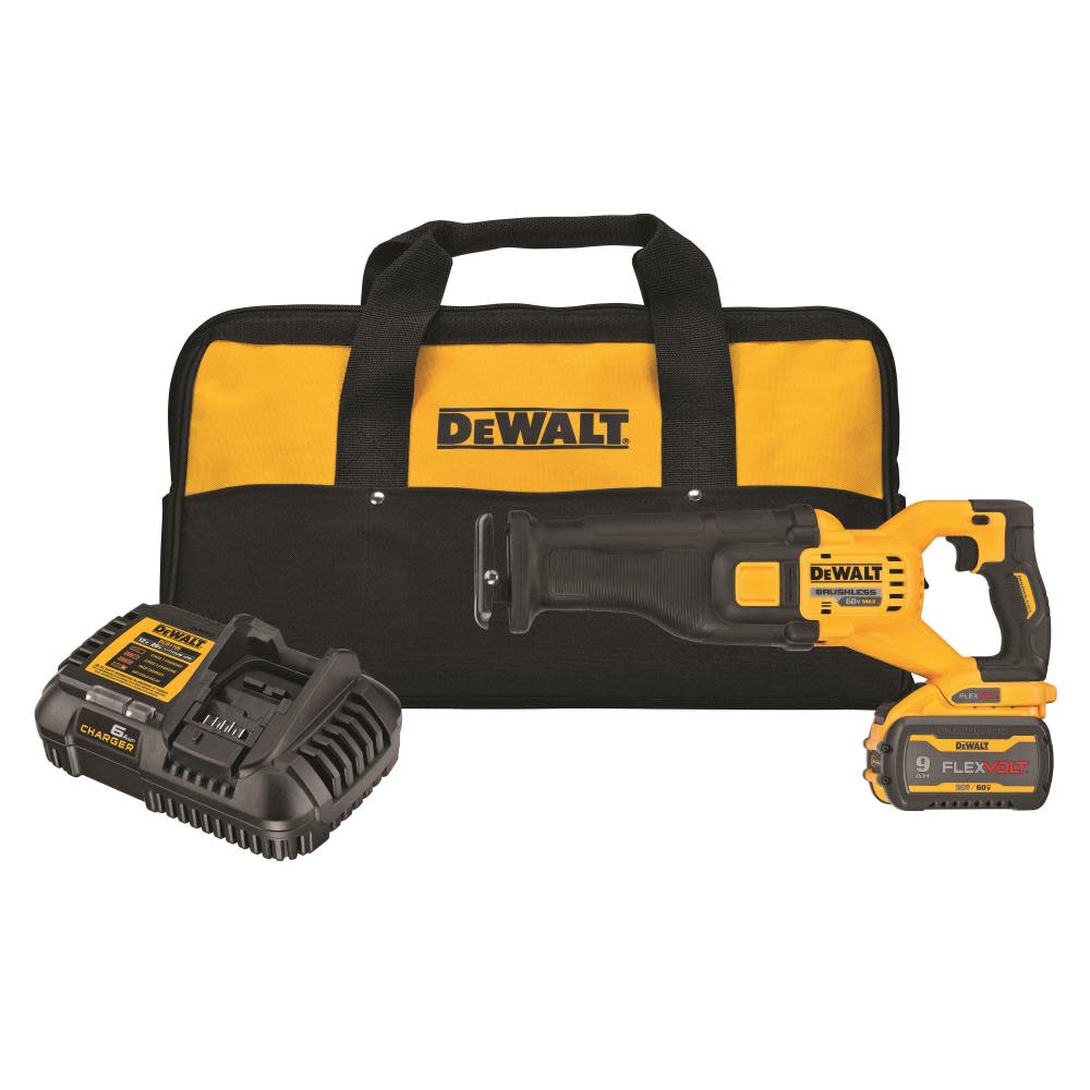 DEWALT FLEXVOLT 60V MAX* Brushless Cordless Reciprocating Saw Kit - Flockneti