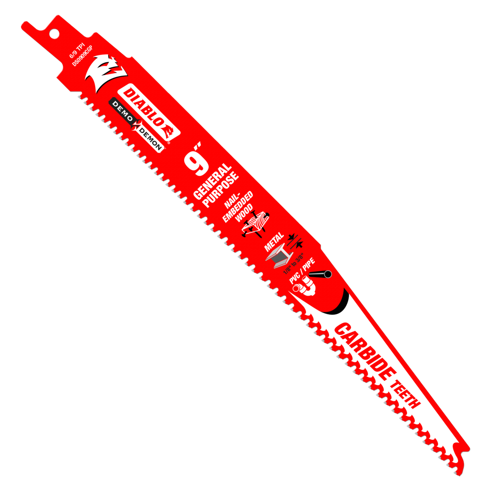 Diablo Tools 9″ Demo Demon Carbide General Purpose Recip - Flockneti