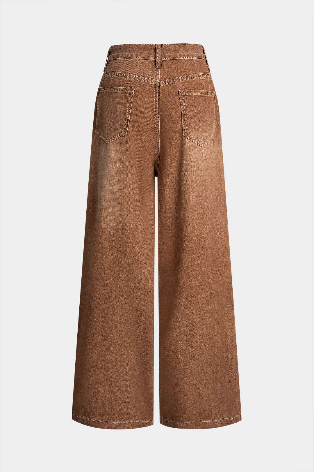 Denim High Waist Wide Leg Jeans - Flockneti
