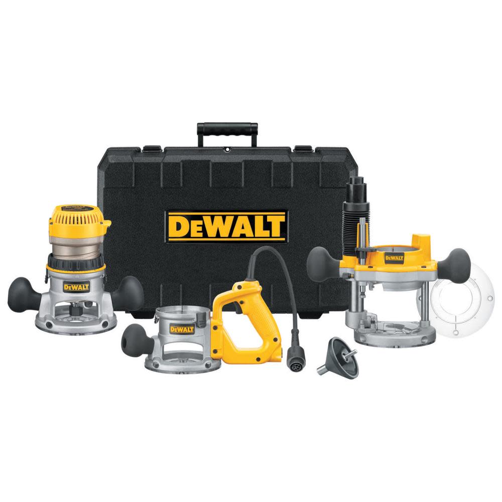 DEWALT 12 Amp 2-1/2 HP Plunge and Fixed Base Router - Flockneti