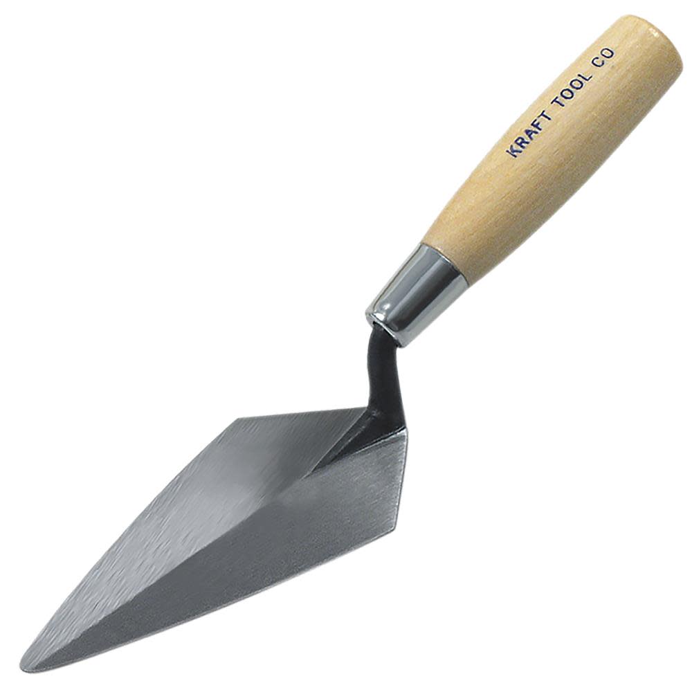 Kraft Tool Co 5-1/2 In. x 2-1/2 In. Pointing Trowel with Wood Handle - Flockneti