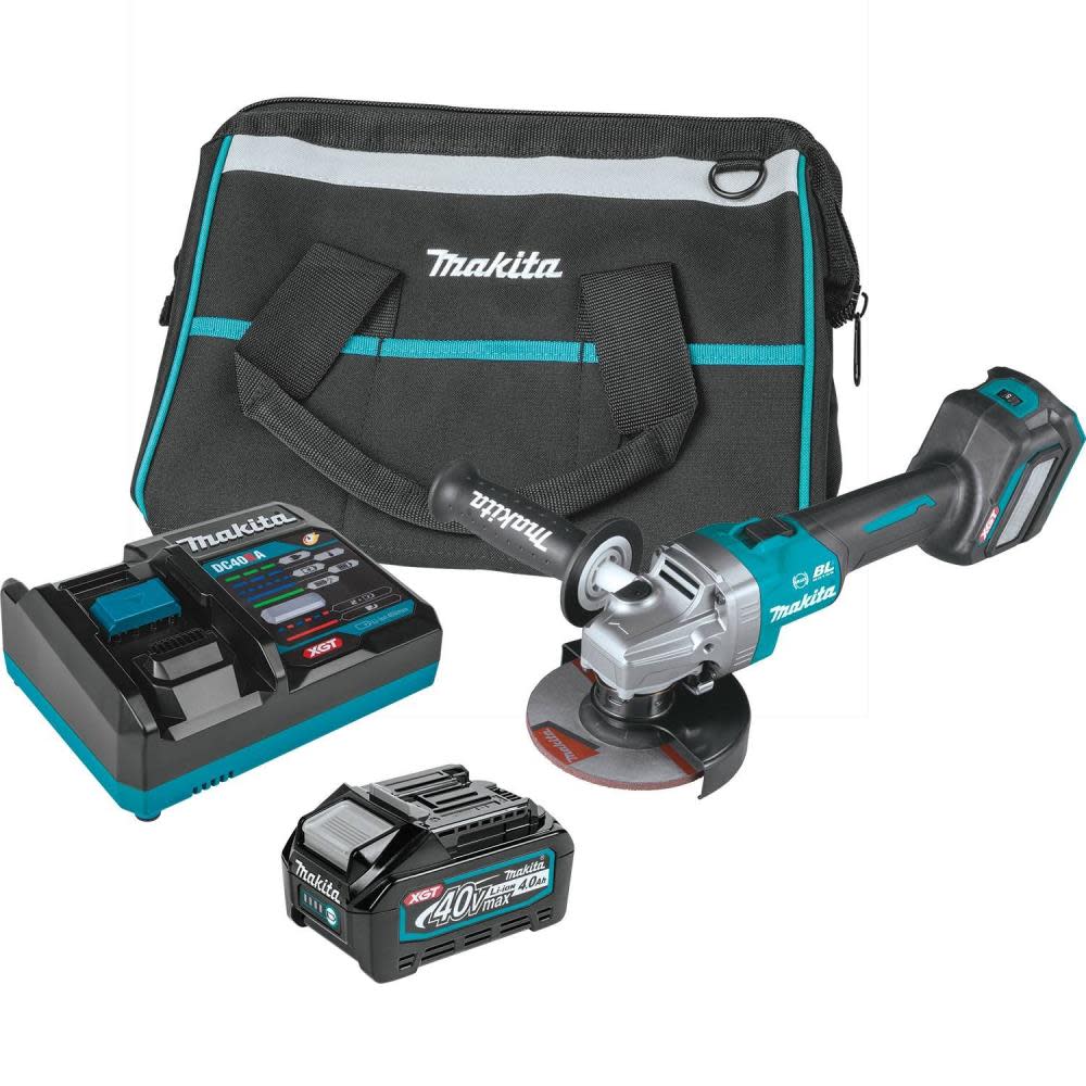 Makita XGT 40V max 4 1/2 / 5″ Angle Grinder Kit - Flockneti