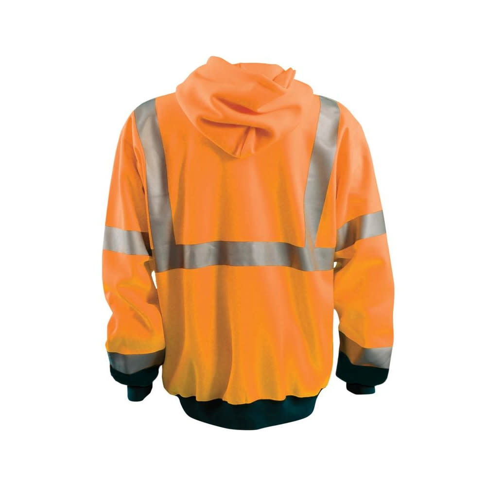 Occunomix Hi-Vis Orange 9oz Full Zip Hoodie Sweatshirt 5X - Flockneti