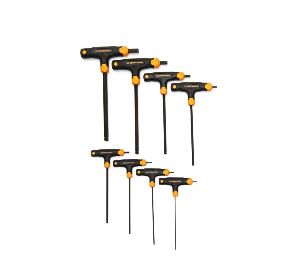 GEARWRENCH Hex Key Set Metric Ball End T Handle 8pc - Flockneti
