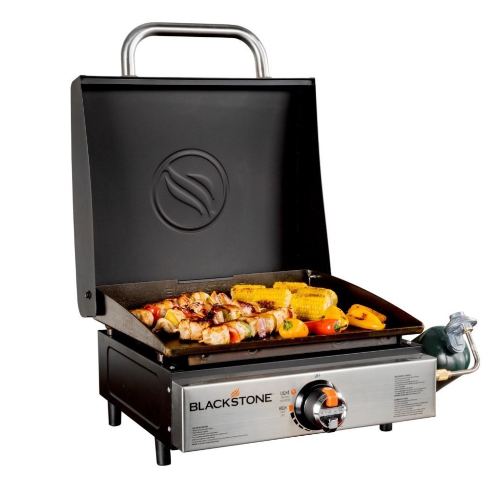 17 In. Tabletop Griddle with Hood - Flockneti