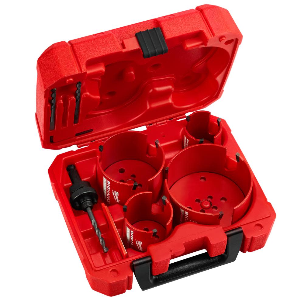 Milwaukee 8 pc. Big Hawg with Carbide Teeth Kit - Flockneti