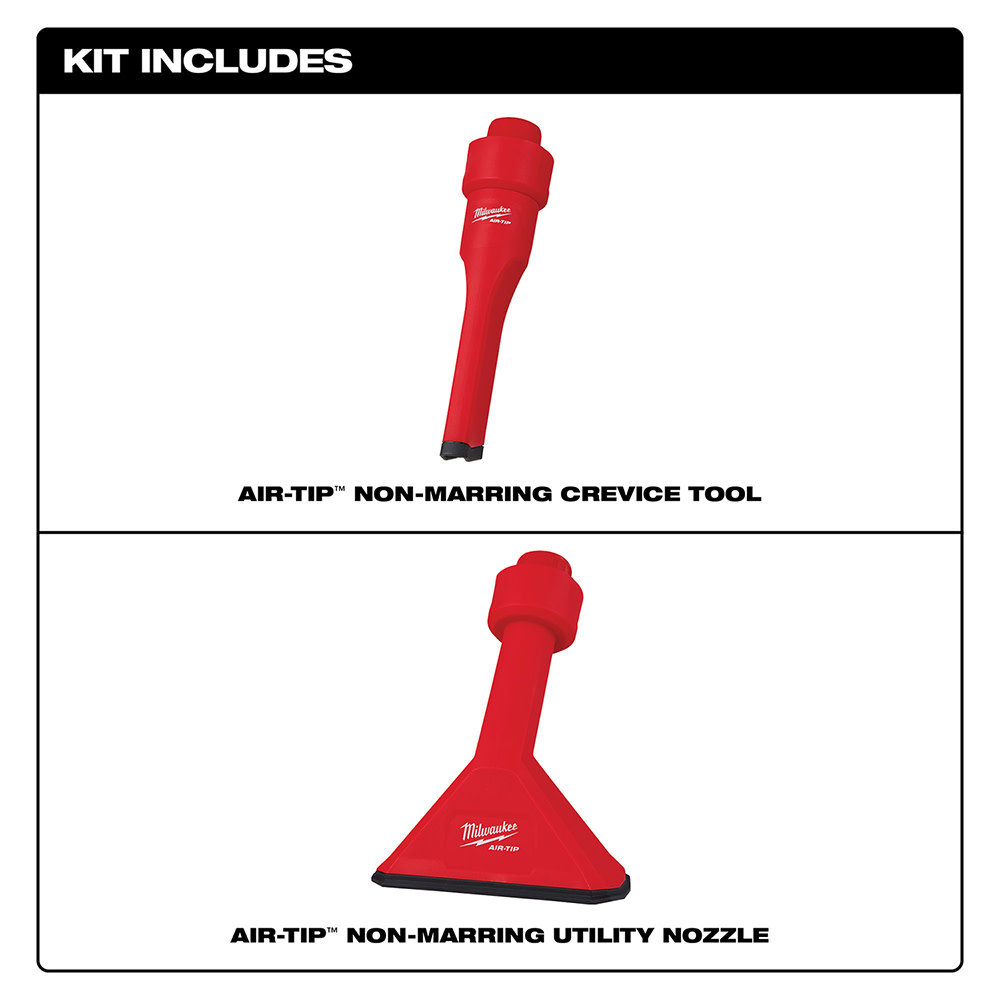 Milwaukee AIR-TIP Non-Marring Utility Nozzle Kit - Flockneti