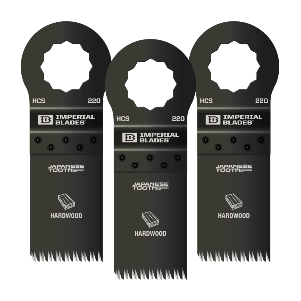 Imperial Blades SuperCut 1-1/4″ Japanese Tooth Hardwood Blade 3PC - Flockneti