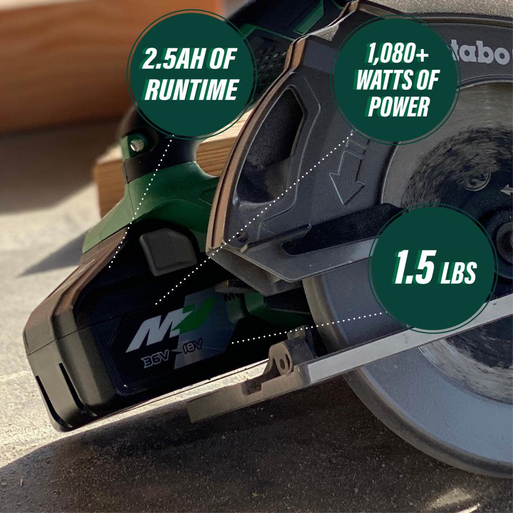 Metabo HPT 36V and 18V MultiVolt Battery (36V 2.5Ah and 18V 5.0Ah) - Flockneti