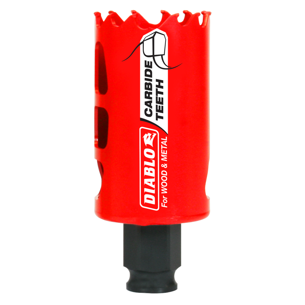 Diablo Tools 1-1/2″ (38mm) Carbide-Tip Wood & Metal Holesaw - Flockneti