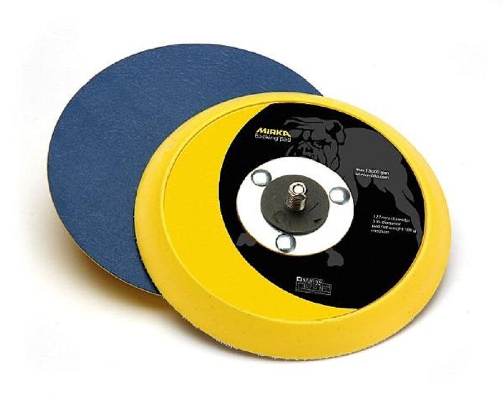 Mirka 5 in Vinyl Faced Backup Pad for PSA - Flockneti