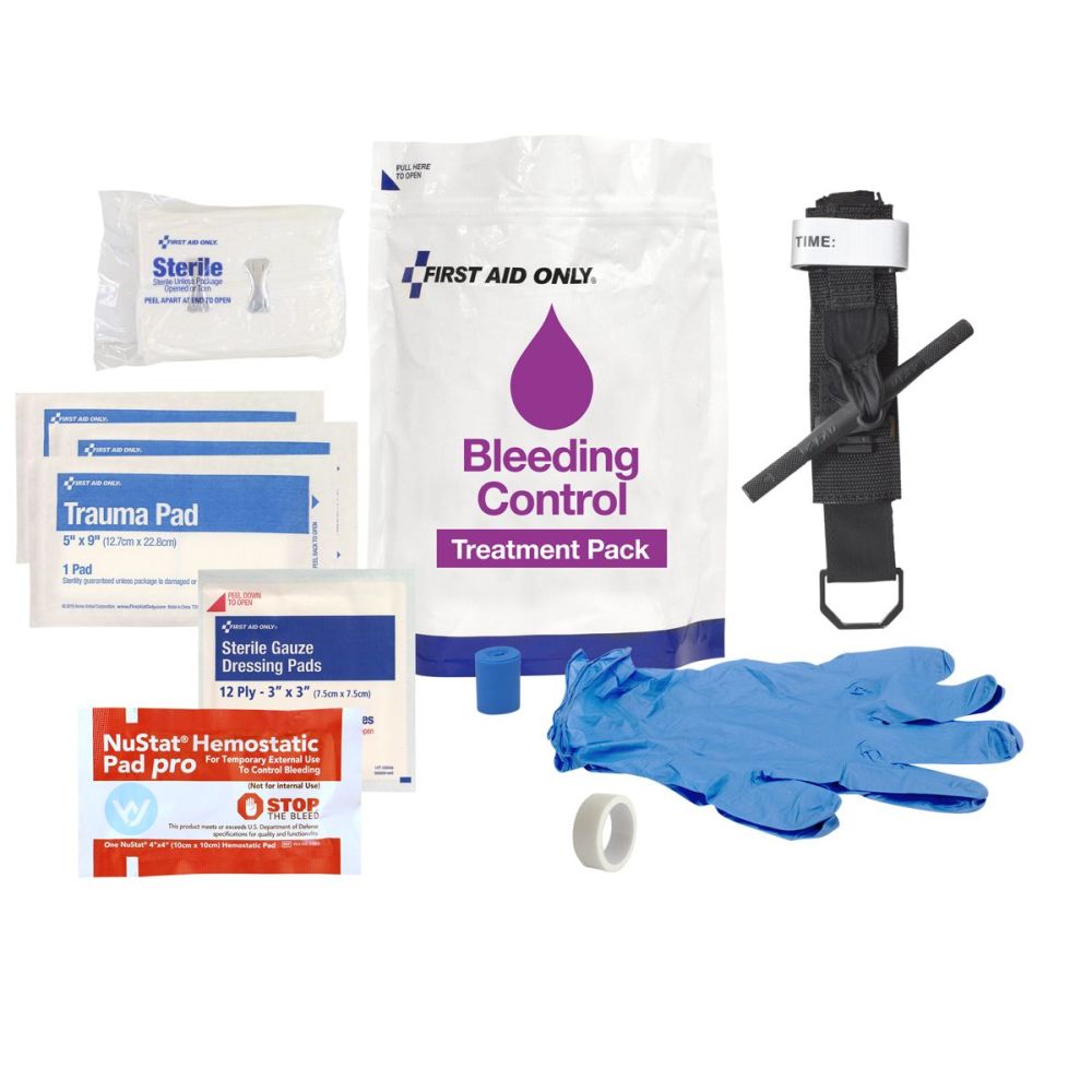 First Aid Only Bleeding Control Treatment Pack Kit - Flockneti