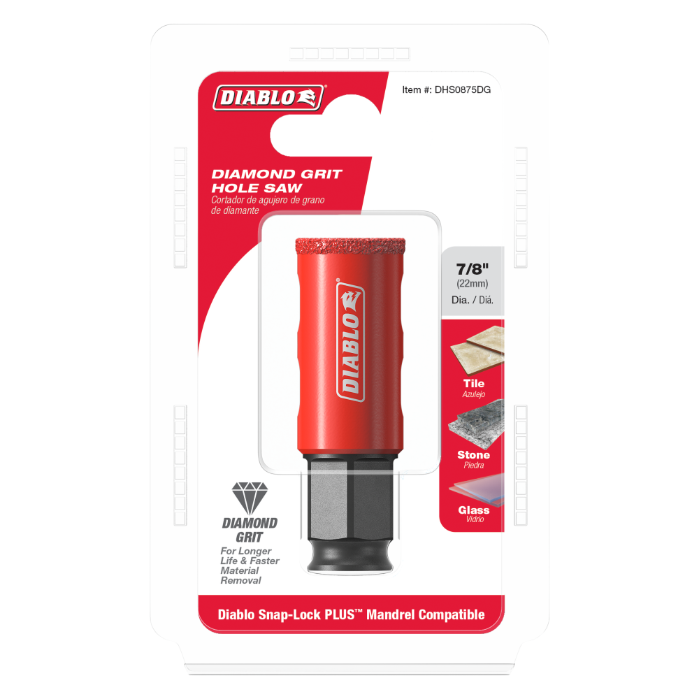 Diablo Tools 7/8″ Diamond Grit Hole Saws - Flockneti