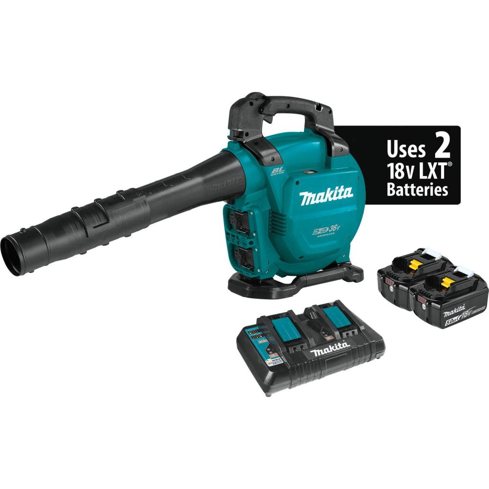 Makita 18V X2 (36V) LXT Lithium-Ion Brushless Cordless Blower Kit (5.0Ah) - Flockneti