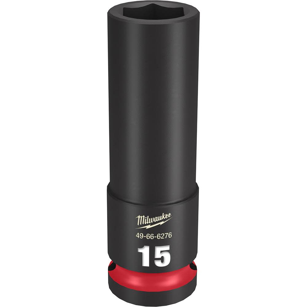 Milwaukee SHOCKWAVE Impact Duty Socket 1/2″ Drive 15MM Deep 6 Point - Flockneti