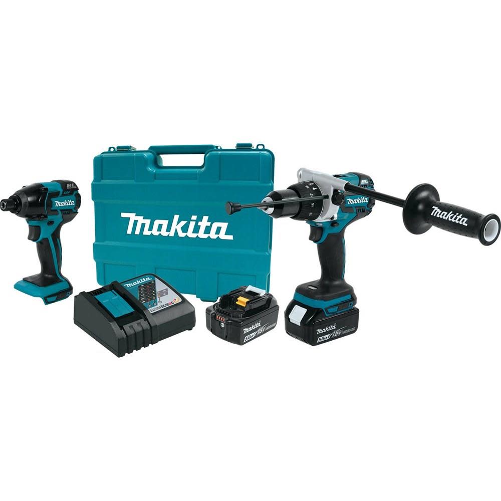 Makita 18V LXT Lithium-Ion Brushless Cordless 2-Piece Combo Kit - Flockneti