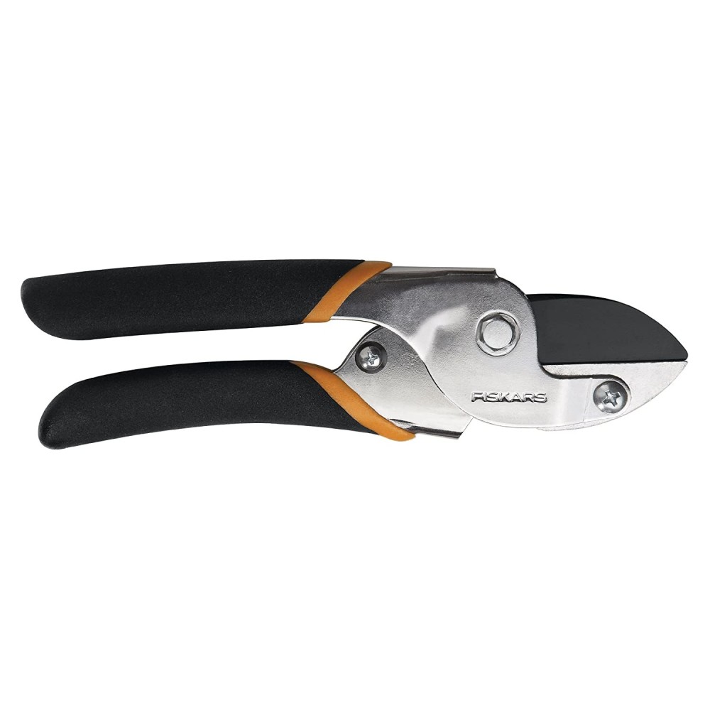 Fiskars Pruner 0.625″ Cut Black Handle Steel Power Lever Anvil - Flockneti