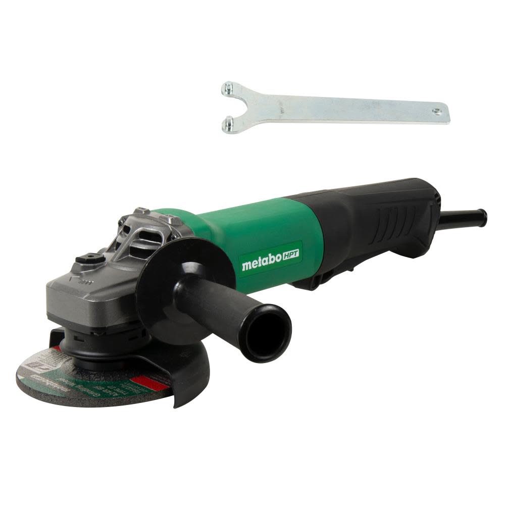 Metabo HPT G12SE3 4.5″ 10.5 Amp Paddle Switch Disc Grinder with Lock-On - Flockneti