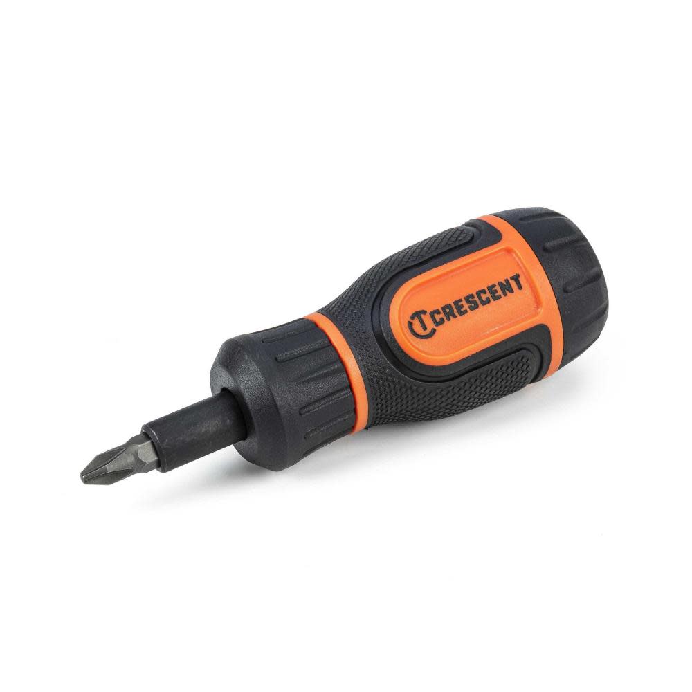 Crescent Stubby Ratcheting Multi Bit Driver 6 in 1 - Flockneti