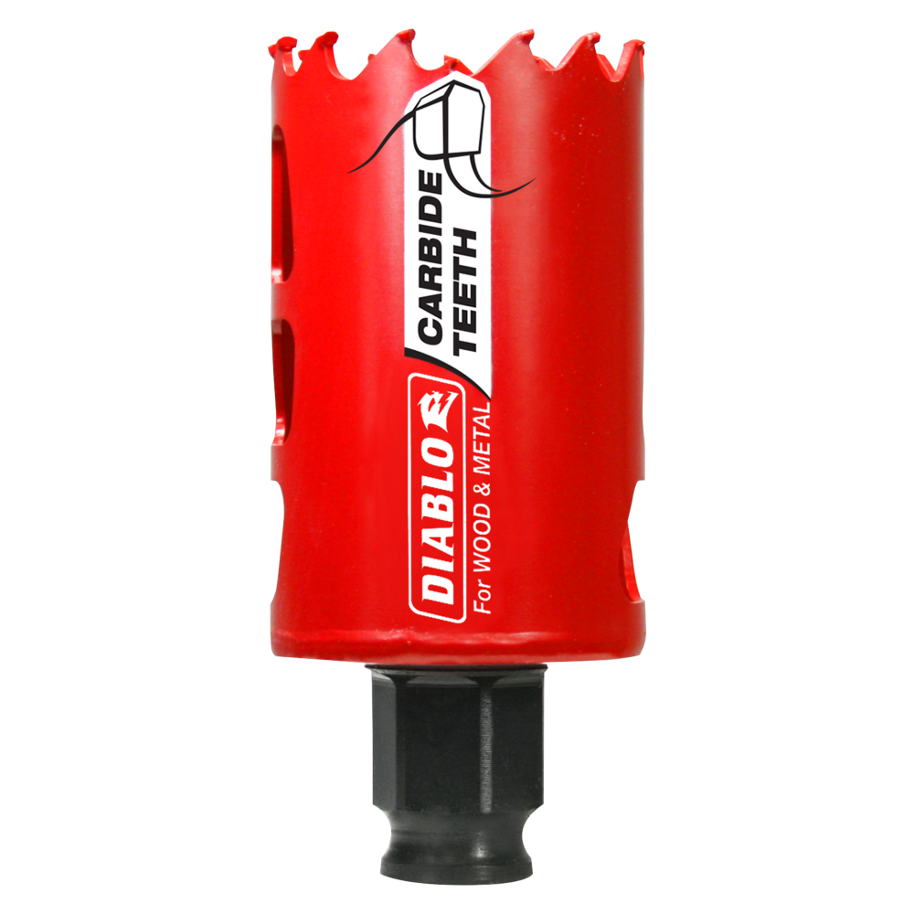 Diablo Tools 1-5/8″ (41mm) Carbide-Tip Wood & Metal Holesaw - Flockneti