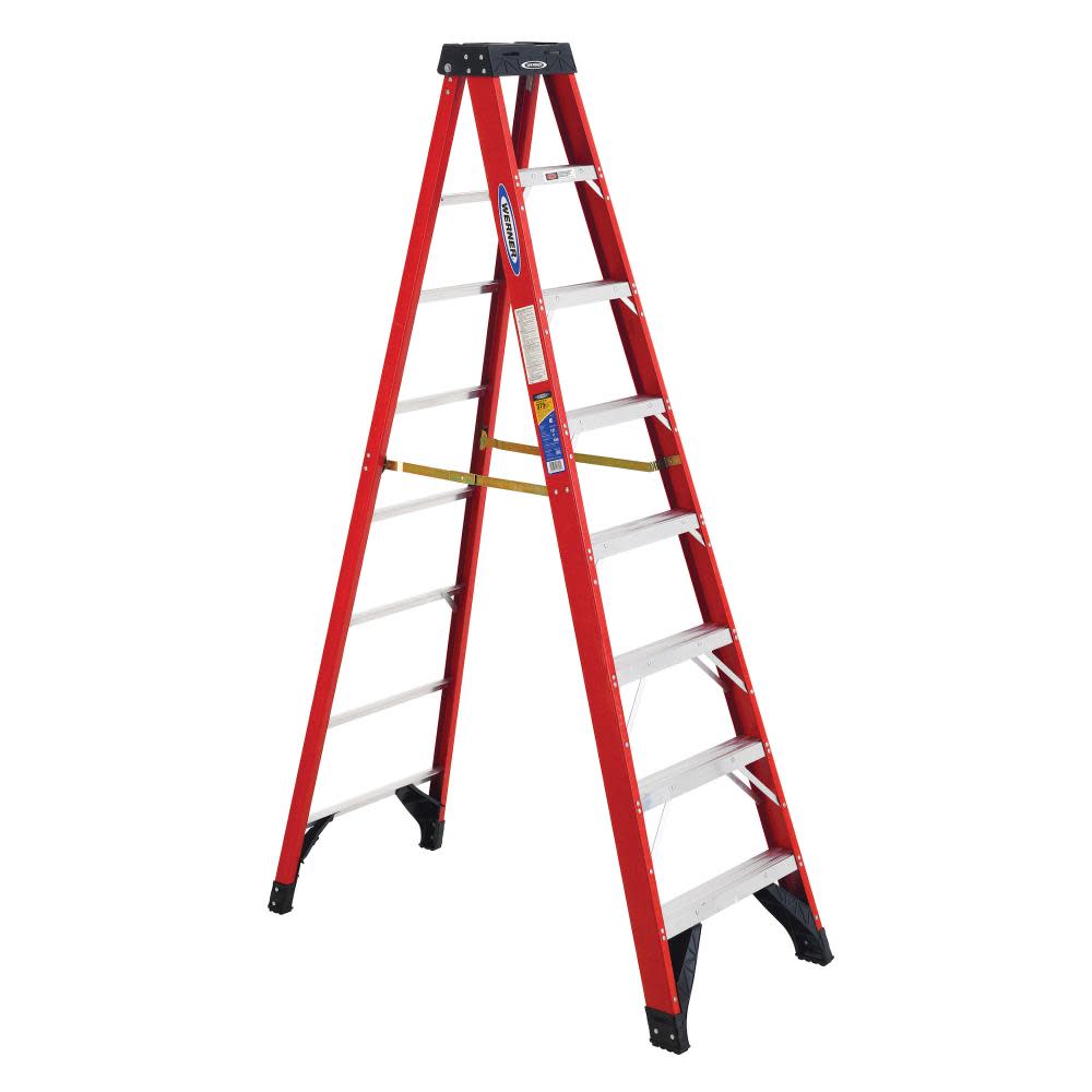 Werner 8 Ft. Type IAA Fiberglass Step Ladder - Flockneti