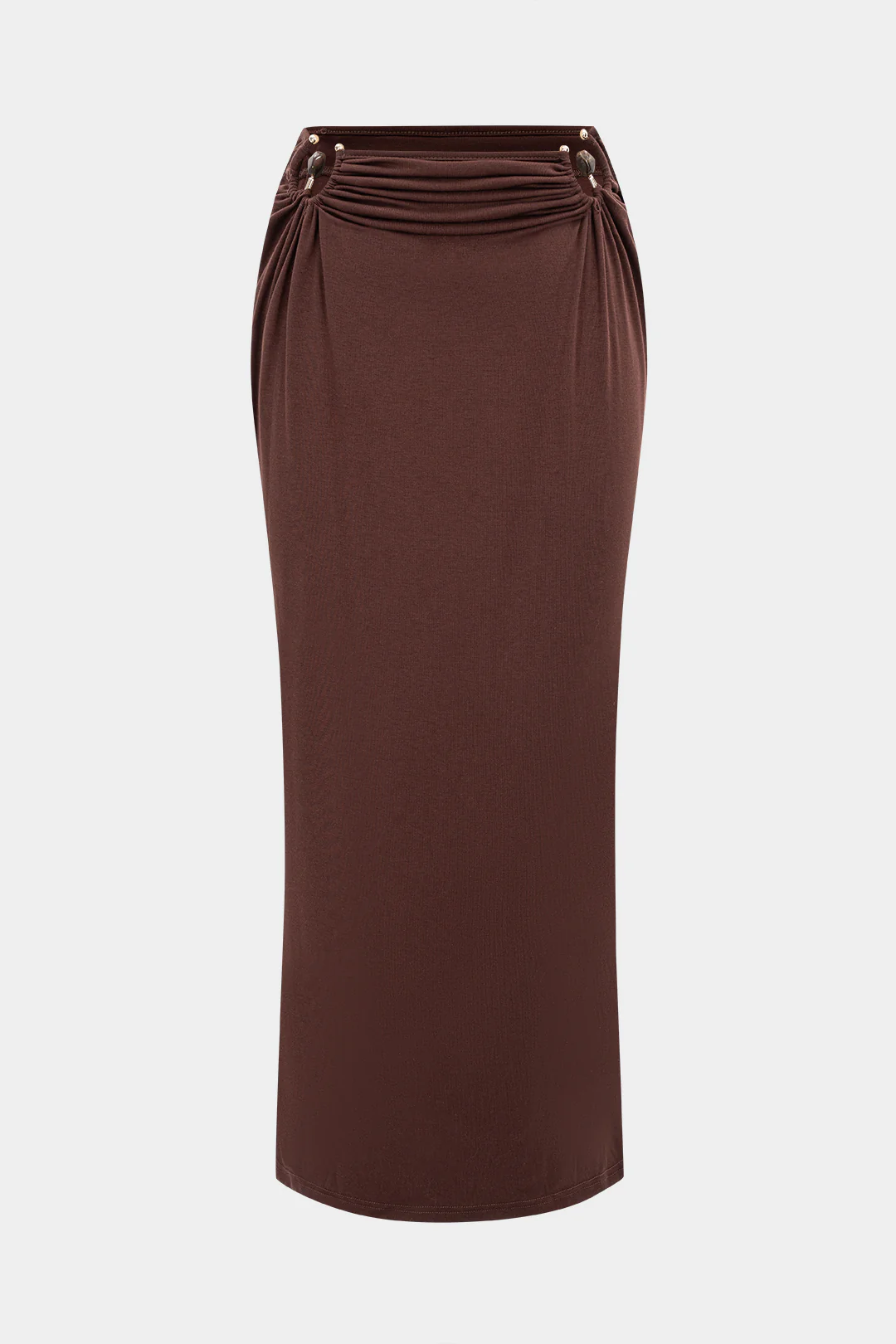 Metallic Decor Ruched Skirt - Flockneti