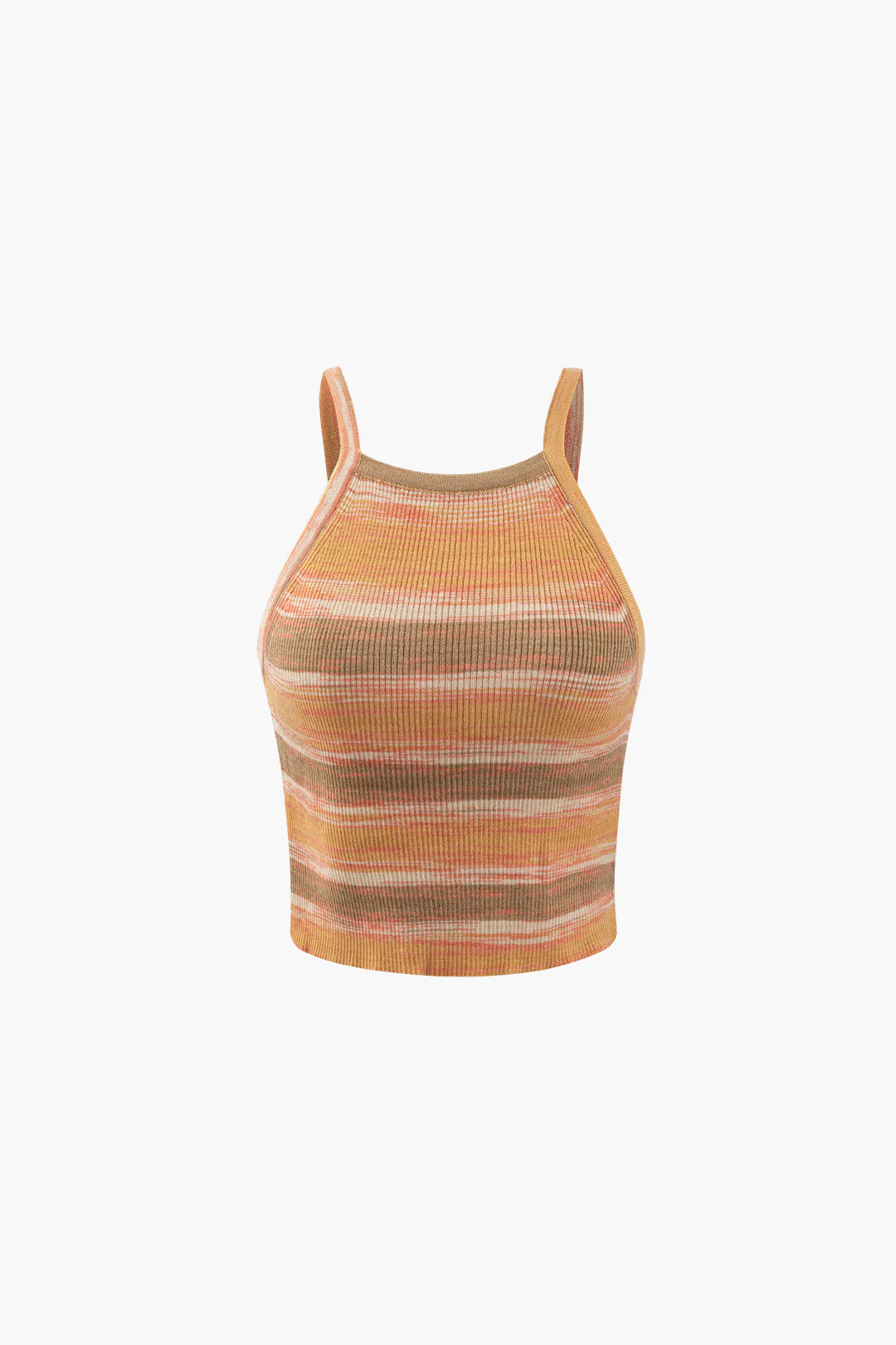 Stripes Contrast Print Slip Cami Top - Flockneti