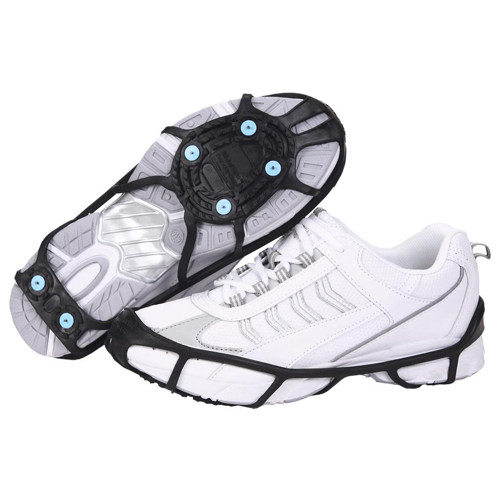 Due North Everyday G-3 Winter Over Shoe Slip Resistant Traction Footwear with Grip Carbide Spikes Open/Close Split Tread Textured Lining S/M - Flockneti
