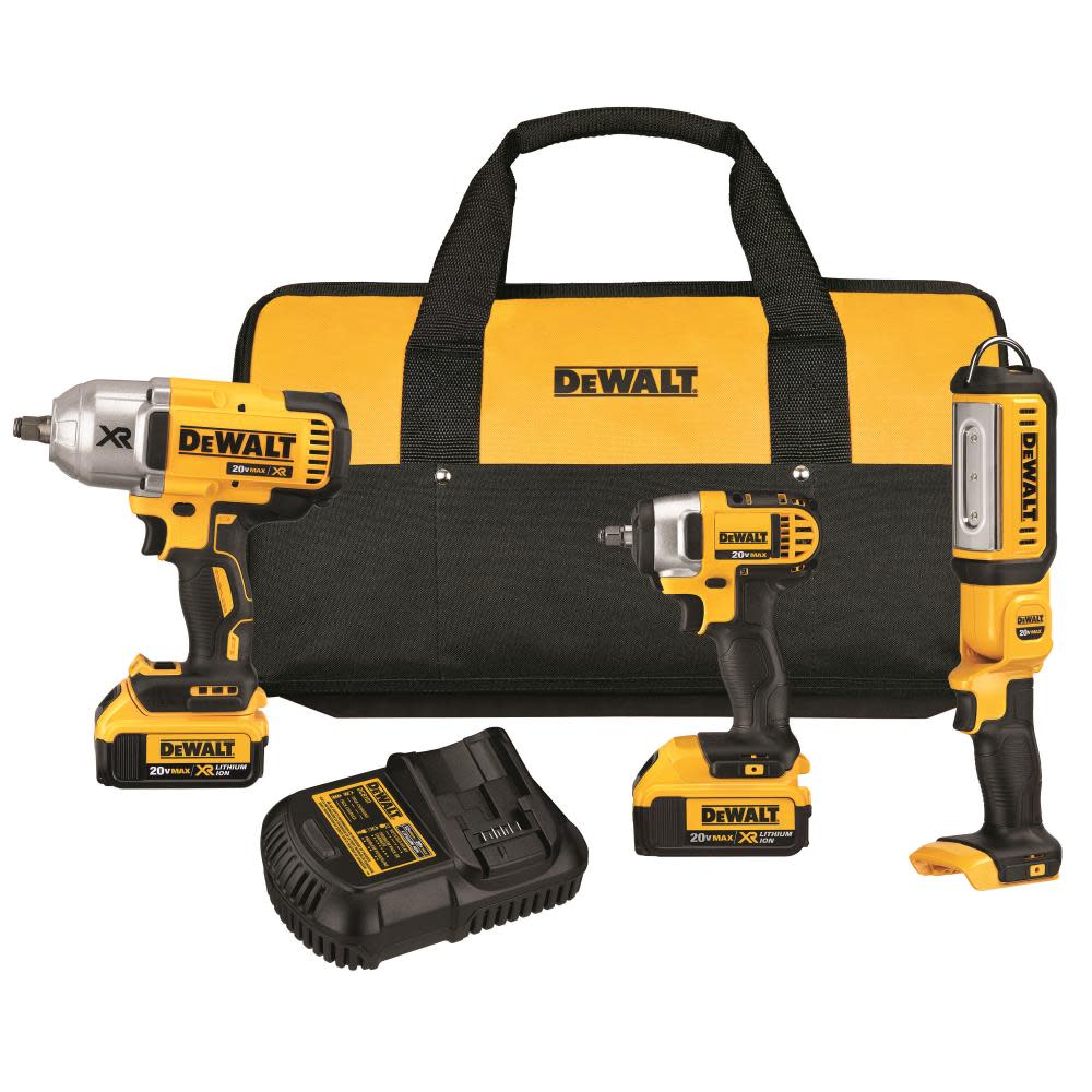 DEWALT 20 V MAX* Li-ion 3-Tool Combo Kit - Flockneti