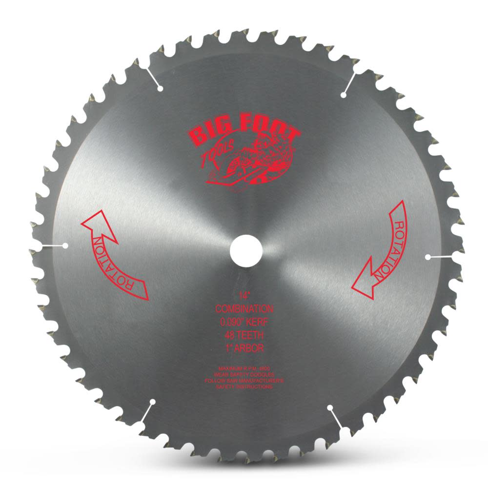 Big Foot Tools Big Boy 14 In. 48 Tooth Blade – BL-1448T - Flockneti