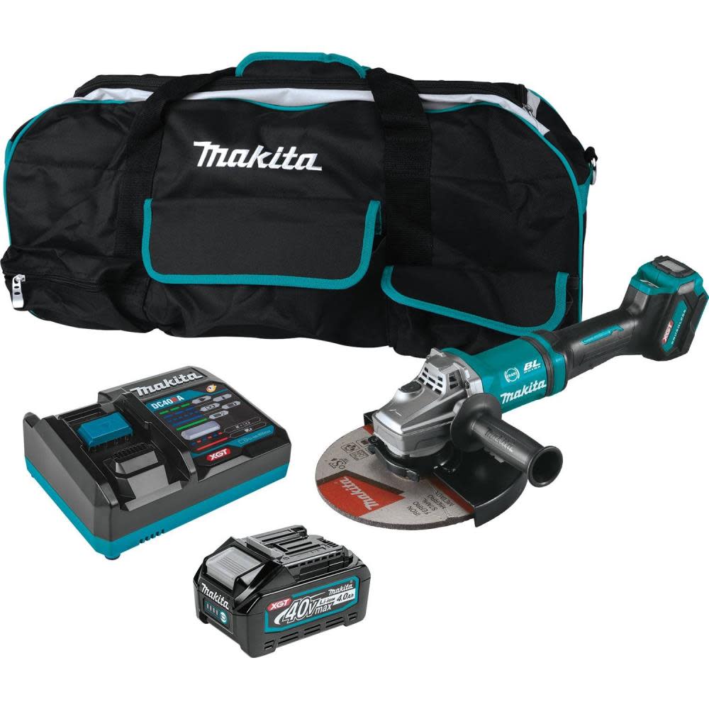 Makita XGT 40V max 7″ / 9″ Paddle Switch Angle Grinder Kit - Flockneti