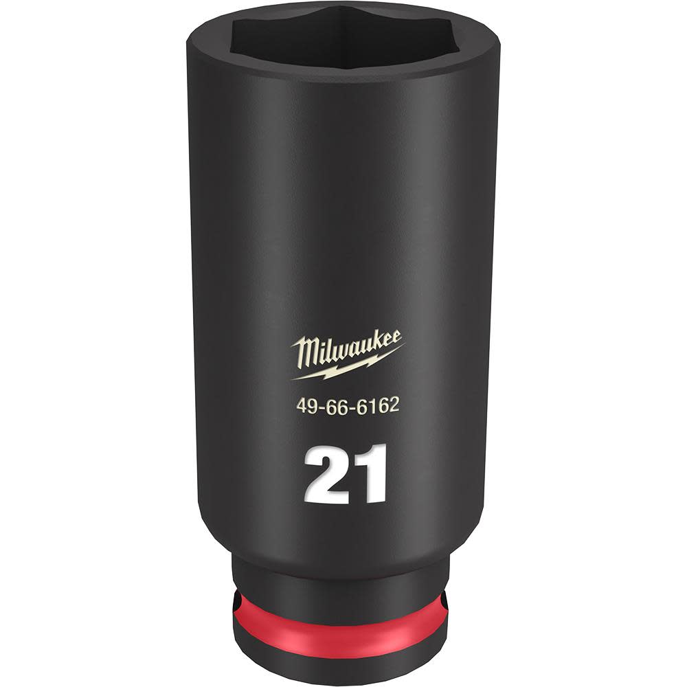 Milwaukee SHOCKWAVE Impact Duty Socket 3/8″ Drive 21MM Deep 6 Point - Flockneti