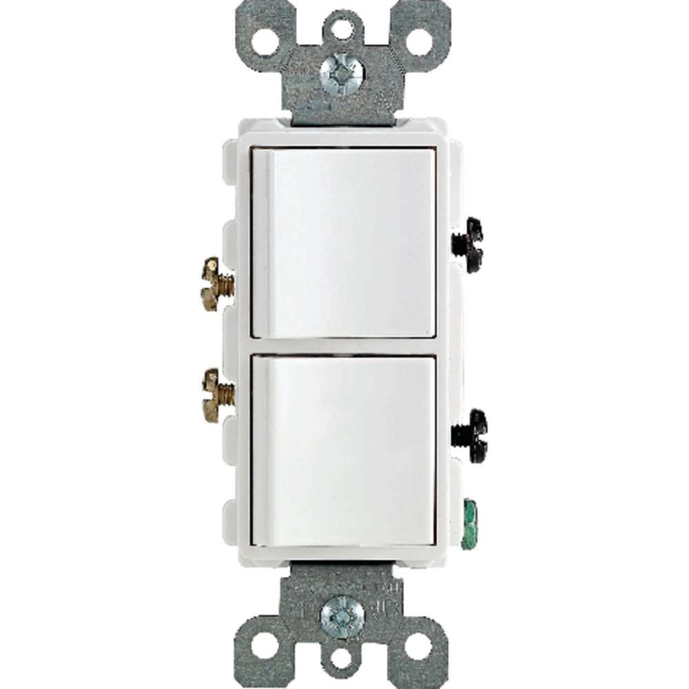 Leviton Decora Rocker Switch White 1 Pole AC Quiet Combination - Flockneti