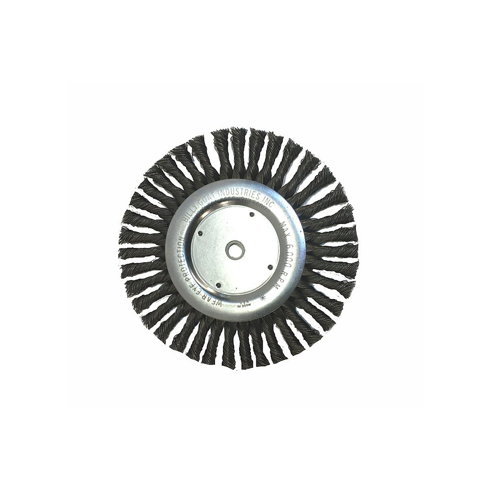 Billy Goat Premium Wire Wheel Brush 8″ for Grazor Crack Chaser - Flockneti