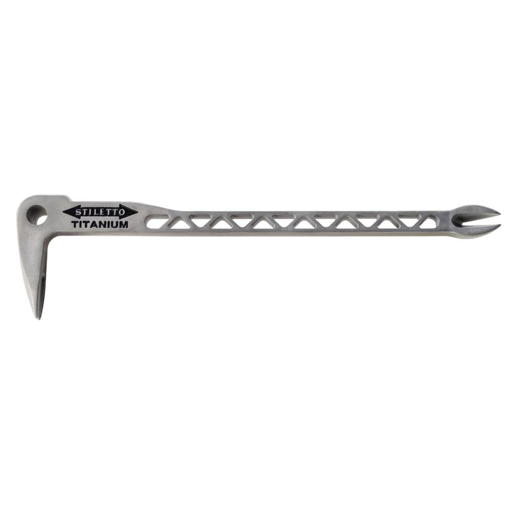 Stiletto 12 in. Titanium Claw Bar Nail Puller with Dimpler - Flockneti