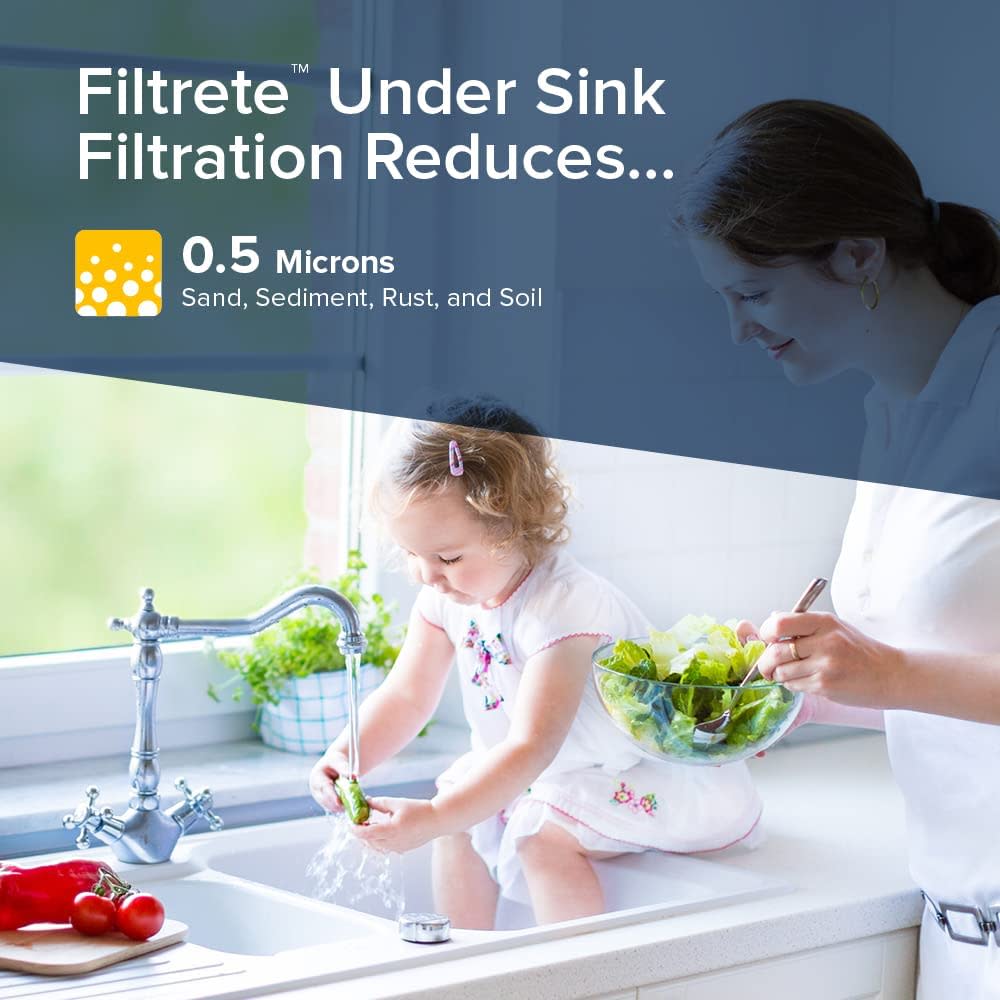 3M Filtrete Advanced Water Filtration Filter Under Sink - Flockneti