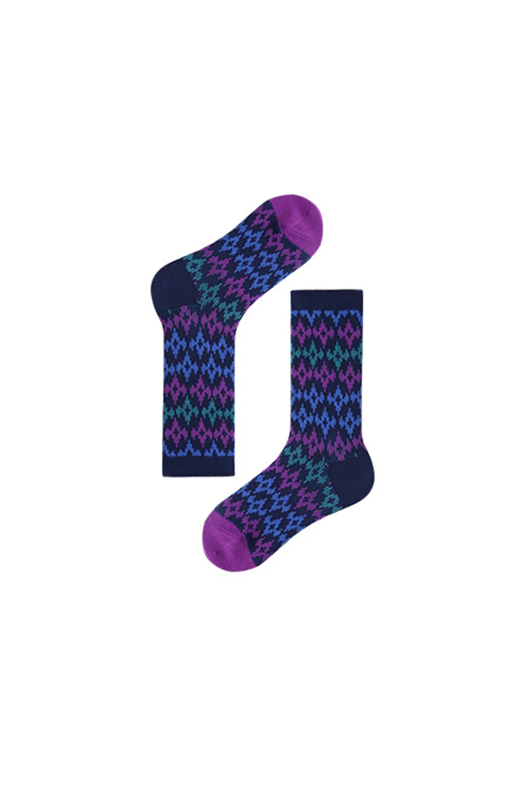 Polka Dot Chessboard Print Socks - Flockneti