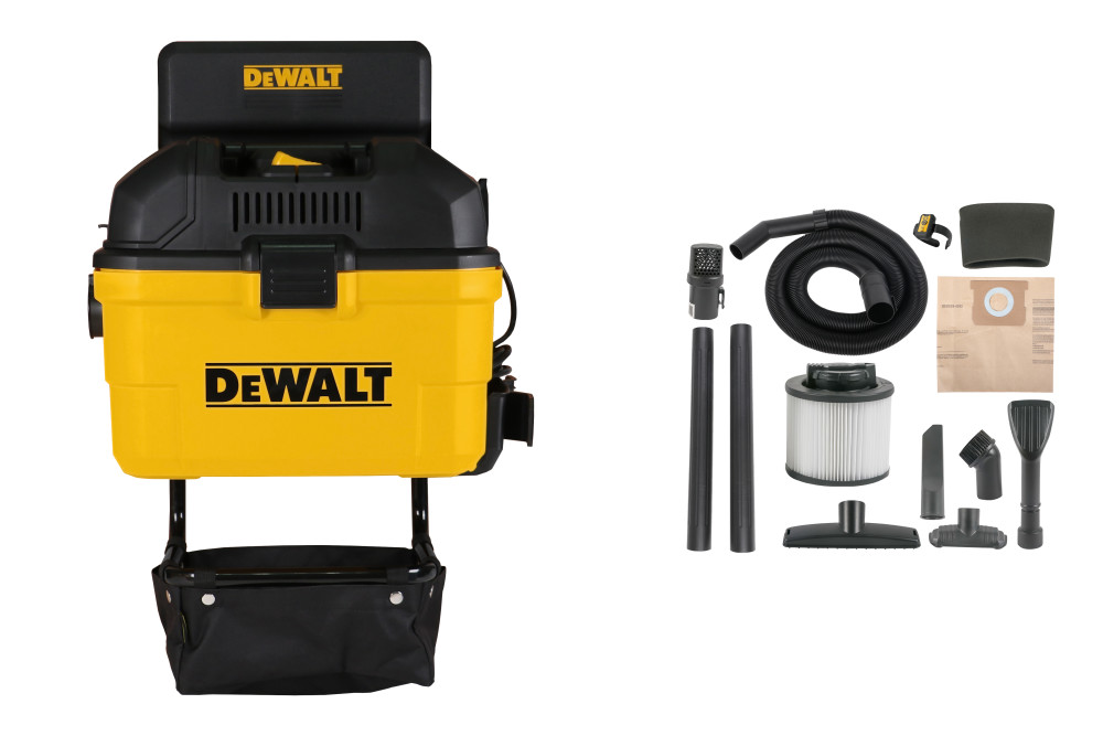 DEWALT 6 Gallon Wall Mounted Wet/Dry Vacuum with Wireless on/off Control - Flockneti