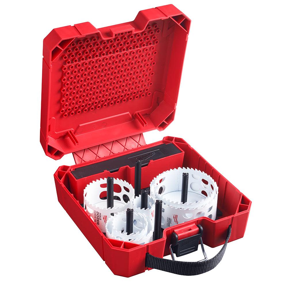 Milwaukee HOLE DOZER with Carbide Teeth Large Diameter Hole Saw Kit 9pc - Flockneti