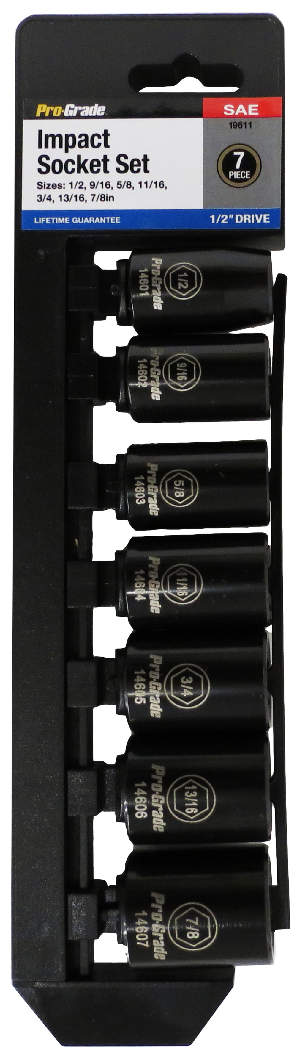 Allied International Impact Socket Set 1/2″ Drive SAE 7pc - Flockneti
