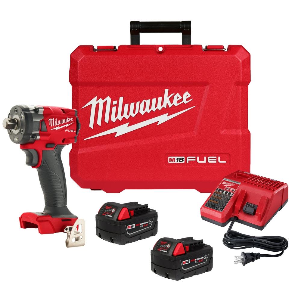 Milwaukee M18 FUEL 1/2″ Compact Impact Wrench with Pin Detent Kit - Flockneti